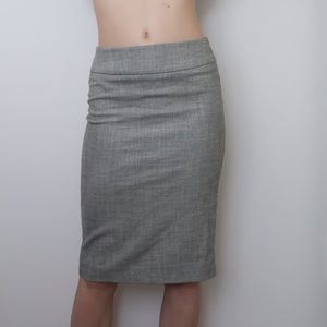 Lê Chateau light grey pencil skirt